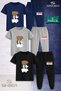 Children's Pandas 3Lu Sir Sirta 3Lu in the Square 3LÜ T-Shirt and Sweatpants Set