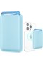 iPhone 17-16-15-14-13-12 Phone Case Back Magsafe Card Holder Leather Wallet Compatible with All Models Magsafe Accessory