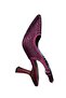 Women's Goblet Heel Stoned Open Back Stiletto Evening Dress Shoes - 2