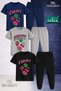 Children's Meyve 4Lu Fruit Written 3-Piece T-Shirt Tracksuit Set