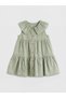 Green Baby Collar Floral Baby Girl Dress