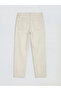 Ecru straight fit women's jean pants - 6
