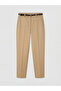 Trendlucky Women's Gabardine Trousers with Belt and Difference in Waistline - 5