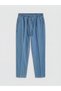 Vizyon New Season Carrot Fit Linen Blend Women's Jean Trousers - 5