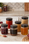6 Pcs Black Color Deep with Lid Transparent Jam Sauce Canned Peanut Butter Tahini Molasses Glass Jar 255 ml - 3
