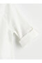White long sleeve boy's gabardine shirt and bow tie - 6
