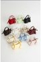 Women's Charm Gift Handbag and Shoulder Bag in Nude Color - 4