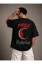 Free Palestine Printed Oversize Unisex T-Shirt Streetwear Casual Fit - 3