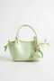 Women's Charm Gift Handbag and Shoulder Bag Mint Green - 3