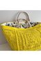 Summer Yellow Hand Knitted Women's Bag for Daily & Beach Use - 2
