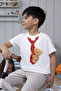 Bear Printed Tshirt with Tie Design, Teddy Bear Printed Tshirt, Funny Cute Gift Tshirt - 2
