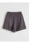 Anthracite Elastic Waist Women's Shorts - 2