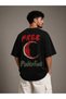 Free Palestine Printed Oversize Unisex T-Shirt Streetwear Casual Fit