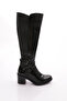 4210-2027 Women's Buckle Heeled Boots