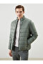 Lcwaikiki Classic Green Standard Fit Stand Collar Men's Puffer Jacket