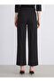 Lcwaikiki Classic Black Textured Women's Sweatpants with Elastic Waist - 5