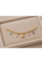 Narro Gold Charm Detailed Sea Shell Figured Gold Color Stone Stainless Steel Bracelet - 2