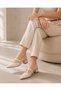 Women's Beige Buckle-Strap Short Heeled Shoes – Pointed Toe Stylish Slingback - 7
