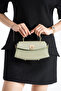 Nçs Green Lock Detailed Baguette Women's Crossbody Bag