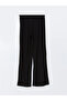 Lcwaikiki Classic Black Textured Women's Sweatpants with Elastic Waist - 8