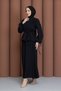 Pleated Front Double Suit Black - 4