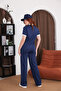 Premium Modal Fabric Polo Collar Zipper Detailed Comfortable Two-Piece Set - 3