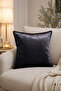 Premium Woven Velvet Anthracite Cushion Cover; a Must-Have for Living Room Decor, with Its Luxurious, Soft Texture and Modern Elegance." ✨