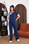 Premium Modal Fabric Polo Collar Zipper Detailed Comfortable Two-Piece Set - 2