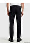 Black Regular Fit Gabardine Men's Chino Trousers