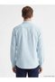 Blue Slim Fit Men's Oxford Shirt - 2