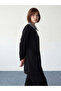 Black Shirt Collar Plaid Women's Sweatshirt Tunic - 4