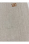 Beige Comfortable Fit Linen Look Men's Trousers - 2