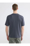 Gray Crew Neck Short Sleeve Men's Pajama Top - 5