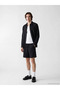 Black Loose Fit Muslin Men's Shorts - 2