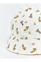 Ecru Printed Baby Girl Bucket Hat - 2