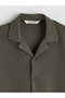 Khaki Regular Fit Resort Collar Men's Shirt