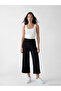 Black Women's Capri with Elastic Waist - 5