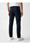 Navy Blue Regular Fit Gabardine Men's Chino Trousers