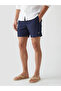 Navy Blue Short Length Men's Swim Shorts - 3