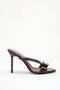 Women's Stone Detailed Thin Heeled Summer Shoes Slipper - 2