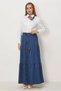 Belted Denim Skirt 60673 - 4