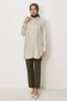 Linen Shirt Collar Tunic 46433 - 2