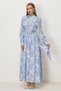 Belted Jacquard Dress 46591 - 2