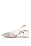 518 Mg Gold Evening Dress Heeled Women's Shoes - 4