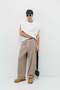 Lace-Up Baggy Fit Sweatpants Mink