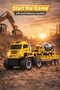 Pull and Drop Toy Truck 4X4 Transporter Truck Concrete Mixer Children's Construction Toy Set