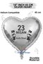 18 Inch Silver Heart Foil Balloon |   23 April Happy Day |   School Festival |   23 April Bayram