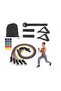 Nk Sports 10 Piece Professional Resistance Band Set -10-50 lb (4.5-23 kg) Capacity-Home Sports-Exercise - 2