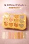 12 Colors Luminous Eyeshadow Palette Matte & Shimmer Intense Pigment Daily Night Makeup - 5