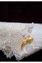 Non-Slip Base French Lace Velvet Sofa Cover Set 85X210 + 2 Velvet Lace Embroidered Throw Pillows 45X45 - 4